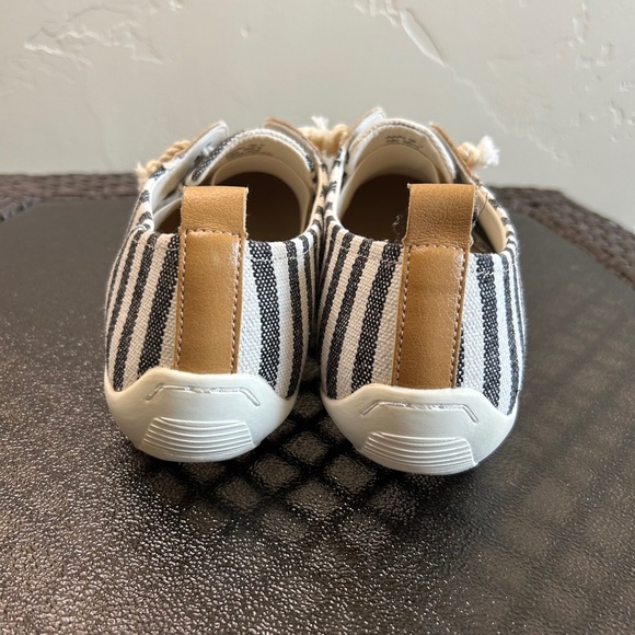 Ross Hommerson Calypso Unisex Slip on Black Stripe Shoes Size 13M/12 - Picture 5 of 9